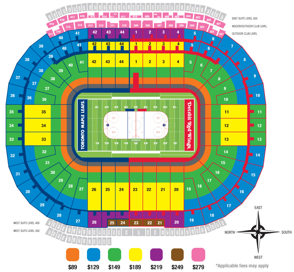 Detroit Red Wings Seating Chart View