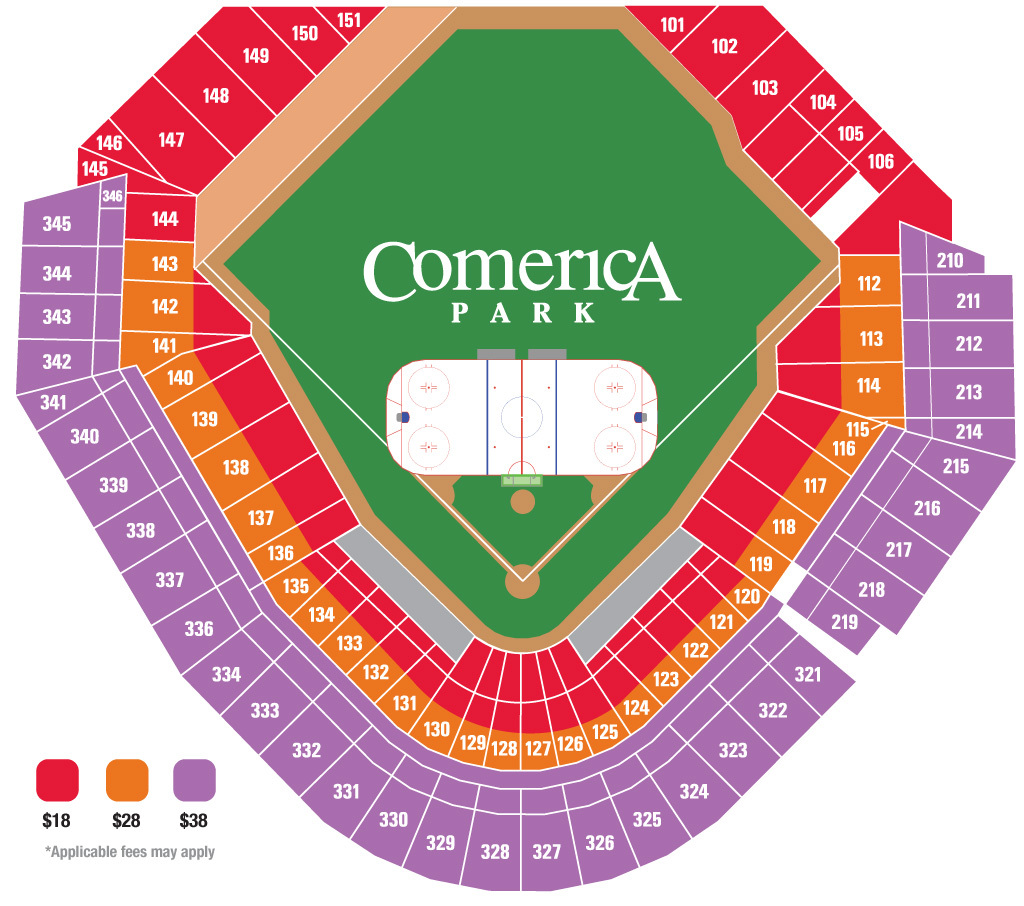 Comerica Park Seating Chart By Rows